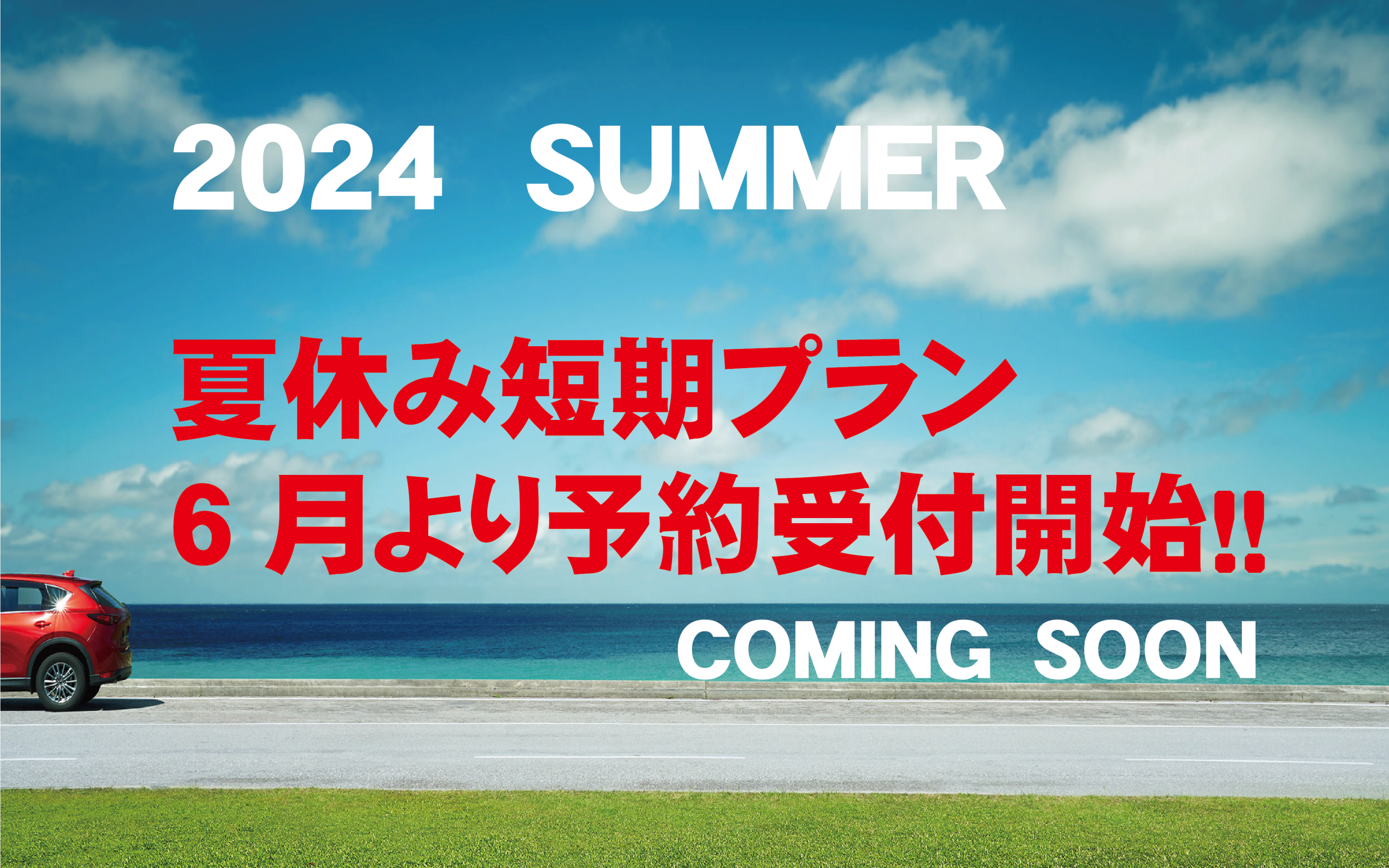 夏休み短期プラン6月より受付開始致します。